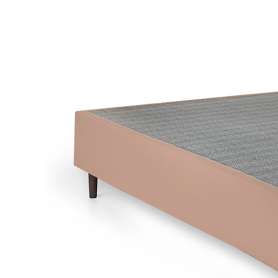 Base para Cama Box Casal Guldi (38x138x188) Natural e Cinza