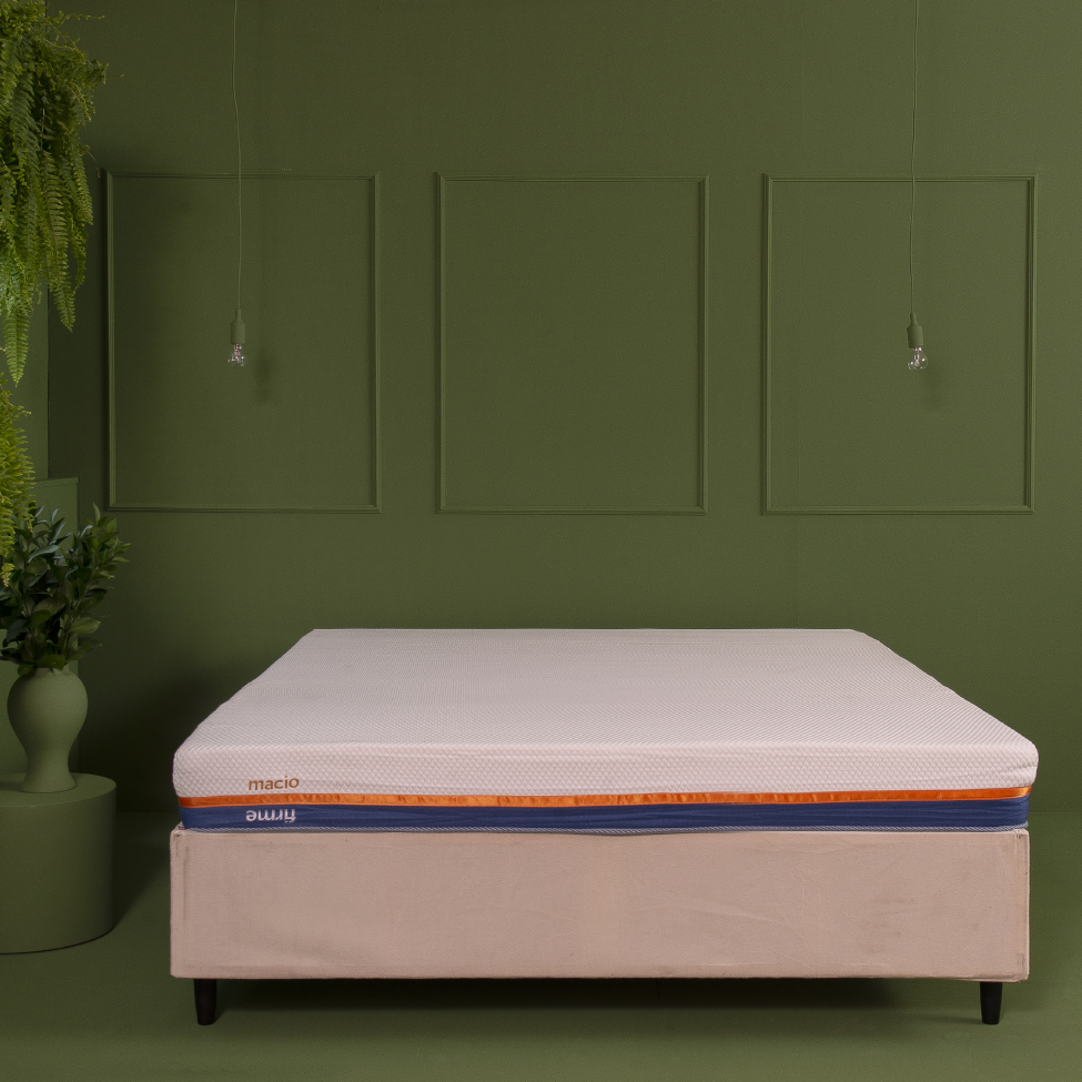 Base para Cama Box Casal Guldi (38x138x188) Natural e Cinza