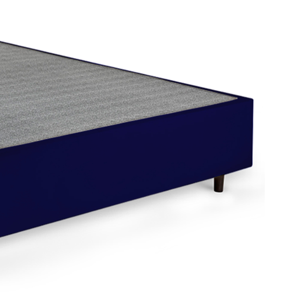 Base para Cama Box King Guldi (38x193x203) Azul e Cinza