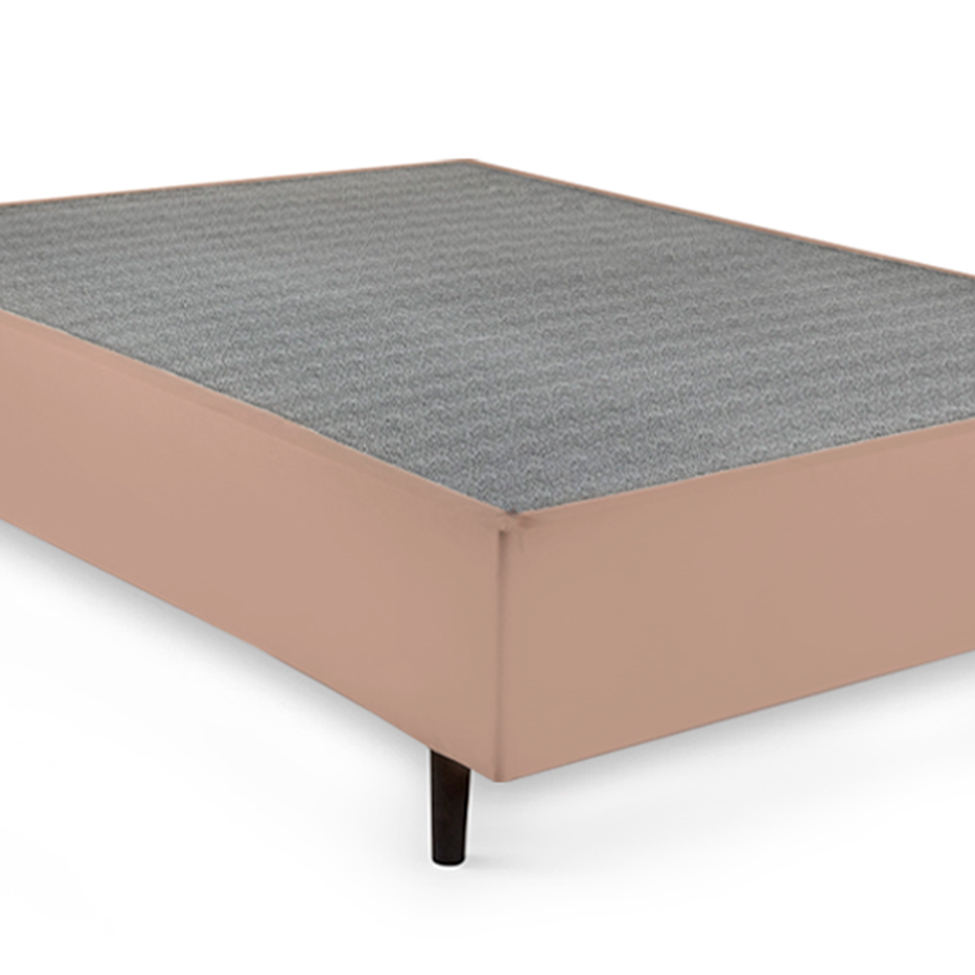 Base para Cama Box King Guldi (38x193x203) Natural e Cinza