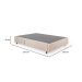Base para Cama Box King Guldi com Guarda Objetos Bege