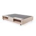 Base para Cama Box King Guldi com Guarda Objetos Bege