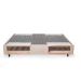 Base para Cama Box King Guldi com Guarda Objetos Bege