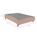 Base para Cama Box Queen Guldi (38x158x198) Natural e Cinza