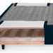 Base para Cama Box Queen Guldi com Guarda Objetos Azul