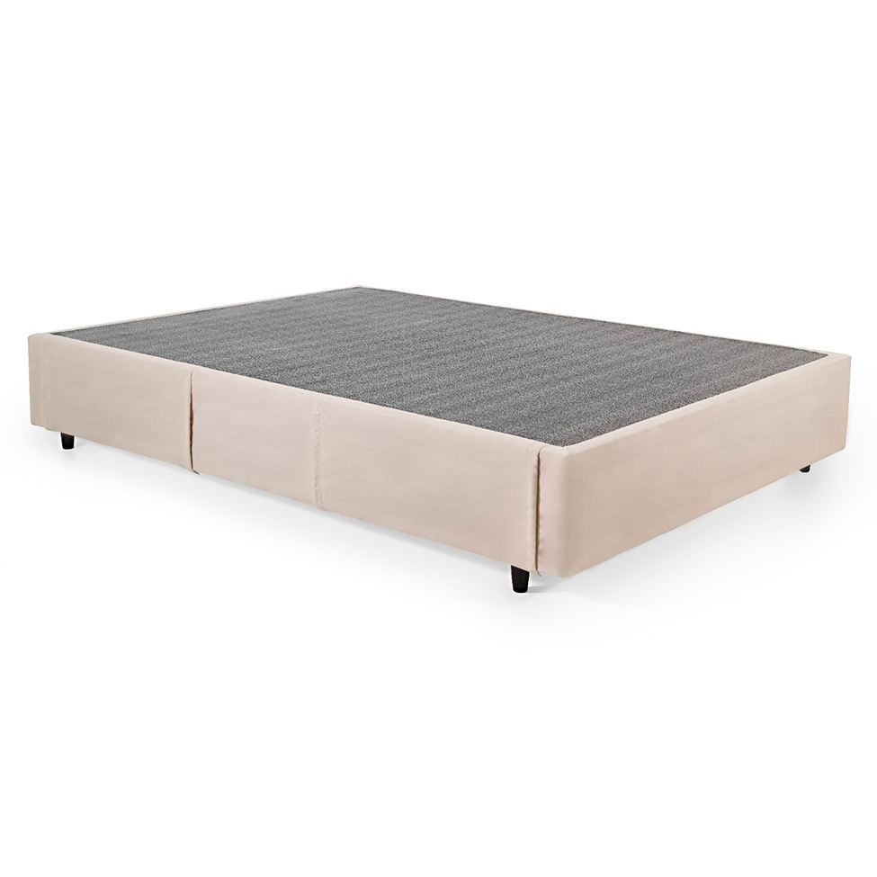 Base para Cama Box Queen Guldi com Guarda Objetos Bege