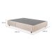 Base para Cama Box Queen Guldi com Guarda Objetos Bege