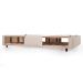 Base para Cama Box Queen Guldi com Guarda Objetos Bege