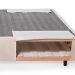 Base para Cama Box Queen Guldi com Guarda Objetos Bege