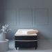 Base para Cama Box Solteiro Guldi (38x88x188) Azul e Cinza