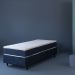 Base para Cama Box Solteiro Guldi (38x88x188) Azul e Cinza
