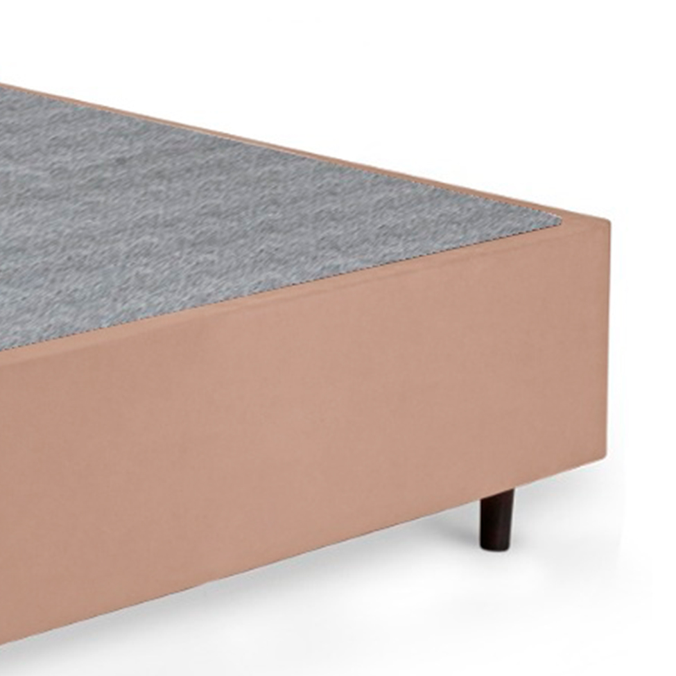 Base para Cama Box Solteiro King Guldi (38x96x203) Natural e Cinza