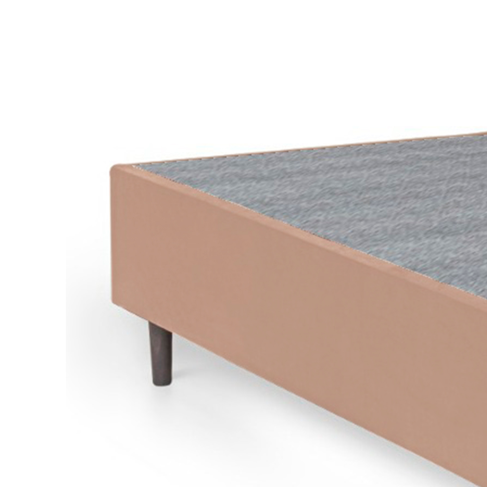 Base para Cama Box Solteiro King Guldi (38x96x203) Natural e Cinza