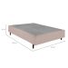 Base para Cama Box Viúva Guldi (38x128x188) Cru