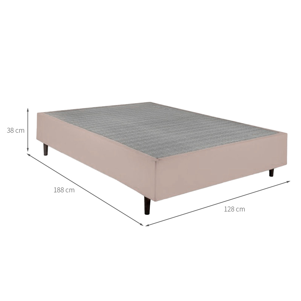 Base para Cama Box Viúva Guldi (38x128x188) Cru