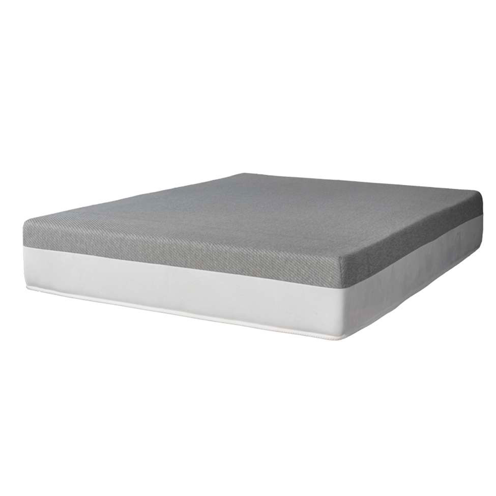 Cama Box Casal Azul com Colchão Guldi Dream Mola Ensacada (30x138x188) Cinza e Branco