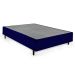 Cama Box Casal Azul com Colchão Guldi Dream Mola Ensacada (30x138x188) Cinza e Branco