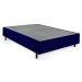 Cama Box Casal Azul com Colchão Guldi Dream Mola Ensacada (30x138x188) e 2 Travesseiros Guldi Soft Nasa Cinza e Branco