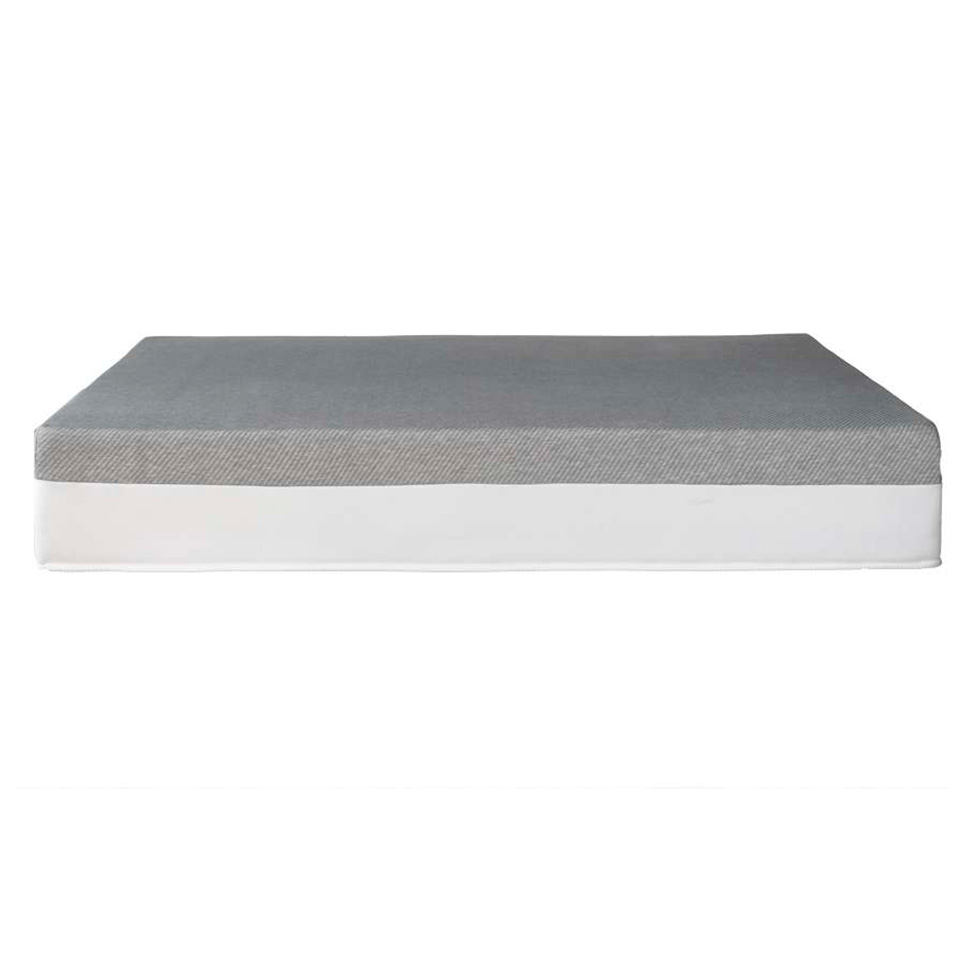 Cama Box Casal Bege com Colchão Guldi Dream Mola Ensacada (30x138x188) Cinza e Branco