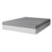 Cama Box Casal Bege com Colchão Guldi Dream Mola Ensacada (30x138x188) e 2 Travesseiros Guldi Soft Nasa Cinza e Branco
