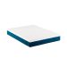 Cama Box Casal Joe Linho Azul Marinho com Colchão Guldi Mola Ensacada Original Firme (25x138x188) Azul e Branco