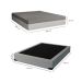 Cama Box Casal Joe Linho Cinza com Colchão Guldi Dream Mola Ensacada (30x138x188) Cinza e Branco