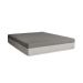 Cama Box Casal Joe Linho Cinza com Colchão Guldi Dream Mola Ensacada (30x138x188) Cinza e Branco