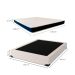 Cama Box Casal Joe Linho Cru com Colchão Guldi Espuma D28 Duplo 12cm (12x138x188) Azul e Branco