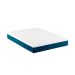Cama Box Casal Joe Revestimento Sintético Preto com Colchão Guldi Mola Ensacada Original Firme (25x138x188) Azul e Branco