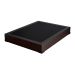 Cama Box Casal Joe Revestimento Sintético Preto com Colchão Guldi Mola Ensacada Original Macio (25x138x188) Azul e Branco