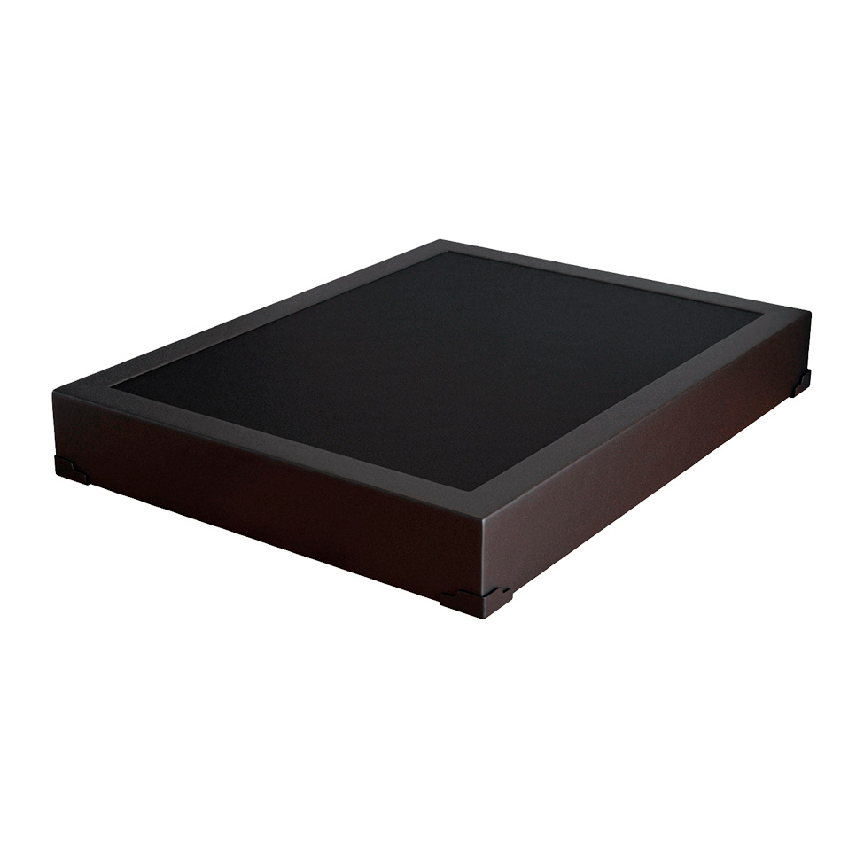 Cama Box Casal Joe Revestimento Sintético Preto com Colchão Guldi Mola Ensacada Original Macio (25x138x188) Azul e Branco