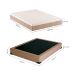Cama Box Casal Joe Suede Bege com Colchão Guldi Massageador Quântico Molas Ensacadas (30x138x188) Branco e Bege