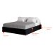 Cama Box Casal Joe Suede Preto com Colchão Guldi Mola Ensacada Original Macio (25x138x188) Azul e Branco