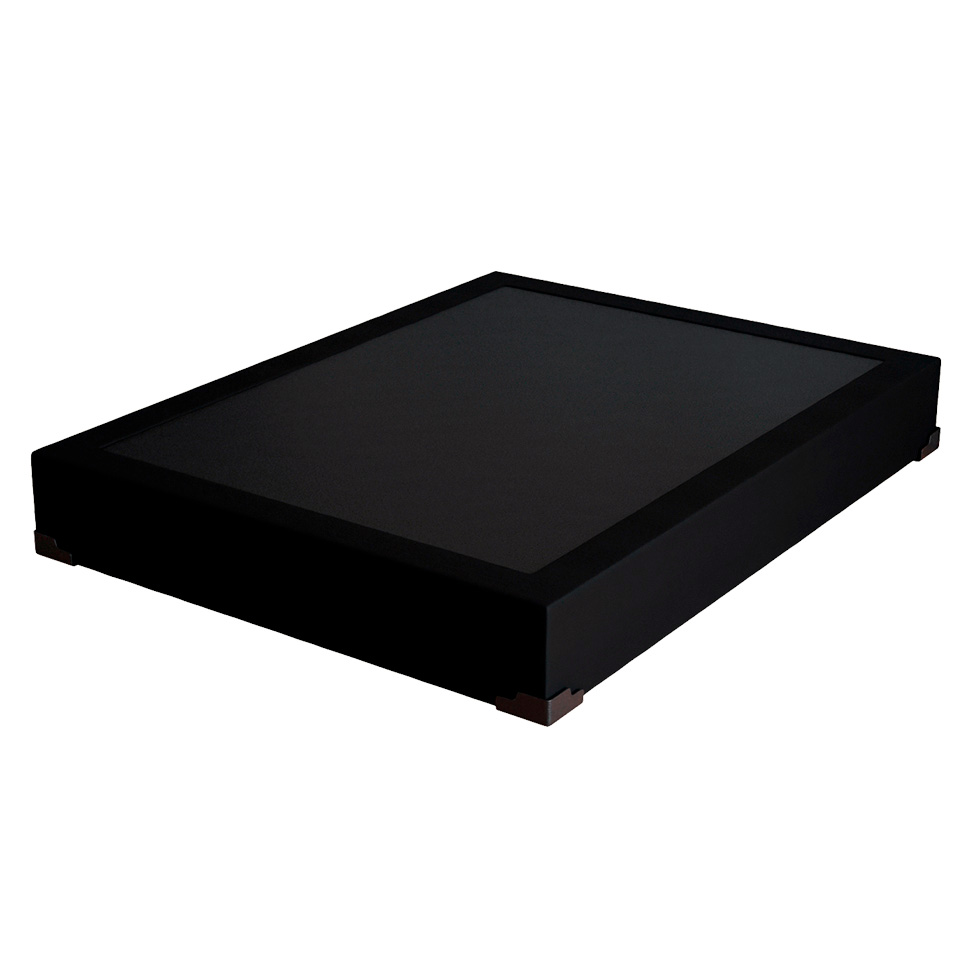 Cama Box Casal Joe Suede Preto com Colchão Guldi Mola Ensacada Original Macio (25x138x188) Azul e Branco