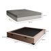 Cama Box Casal Martin Premium Linho Cru com Colchão Guldi Dream Mola Ensacada (30x138x188) Cinza e Branco