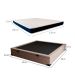 Cama Box Casal Martin Premium Linho Cru com Colchão Guldi Espuma D28 Duplo 12cm (12x138x188) Azul e Branco