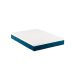 Cama Box Casal Martin Premium Linho Cru com Colchão Guldi Mola Ensacada Guldi Original Firme (25x138x188) Azul e Branco