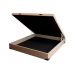Cama Box Casal Martin Premium Linho Cru com Colchão Guldi Mola Ensacada Original Macio (25x138x188) Azul e Branco