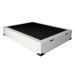 Cama Box Casal Martin Premium Revestimento Sintético Branco com Colchão Guldi Mola Ensacada Guldi Original Firme (25x138x188) Azul e Branco