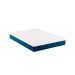 Cama Box Casal Martin Premium Revestimento Sintético Branco com Colchão Guldi Mola Ensacada Guldi Original Firme (25x138x188) Azul e Branco