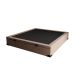 Cama Box Casal Martin Premium Suede Bege com Colchão Guldi Massageador Quântico Molas Ensacadas (30x138x188) Branco e Bege