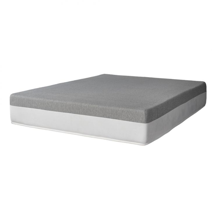 Cama Box Casal com Baú Azul com Colchão Guldi Dream Mola Ensacada (30x138x188) Cinza e Branco