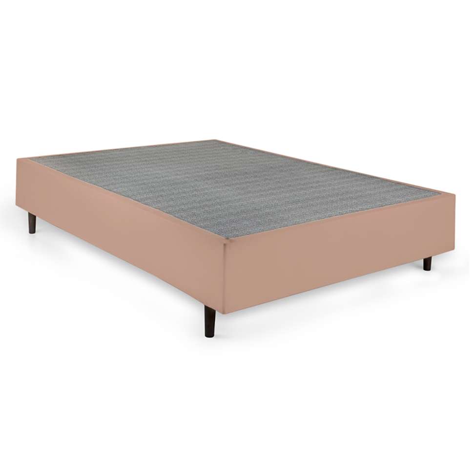 Cama Box Casal com Colchão Guldi Duplo Plus D28 Azul e Natural