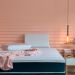 Cama Box Casal com Colchão Mola Ensacada Firme Guldi Natural e Azul