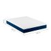 Cama Box Casal com Colchão Mola Ensacada Guldi Firme Branco e Azul