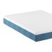 Cama Box Casal com Colchão Mola Ensacada Macio Guldi Natural e Azul