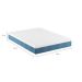 Cama Box Casal com Colchão Mola Ensacada Macio Guldi Natural e Azul
