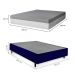 Cama Box King Azul com Colchão Guldi Dream Mola Ensacada (30x193x203) Cinza e Branco