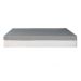 Cama Box King Azul com Colchão Guldi Dream Mola Ensacada (30x193x203) e 2 Travesseiros Guldi Soft Nasa Cinza e Branco