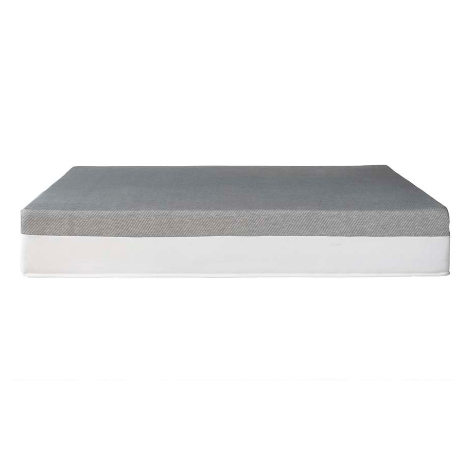 Cama Box King Azul com Colchão Guldi Dream Mola Ensacada (30x193x203) e 2 Travesseiros Guldi Soft Nasa Cinza e Branco